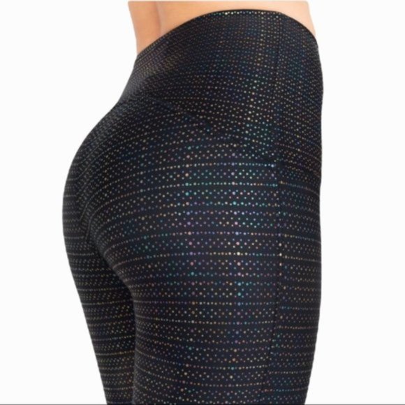 Spanx Booty Boost 7/8 Active Leggings in Very Black Multi - Picture 5 of 8